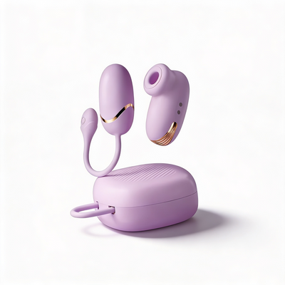 Duet couples set — suction stimulator and vibrating egg — Oh! Venus Malaysia